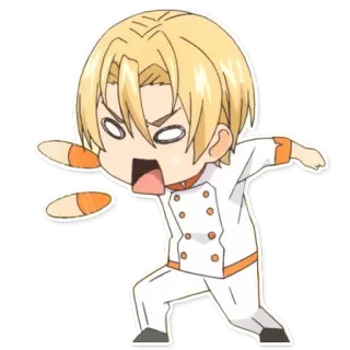 😠 56c01191 Anime, Koch, Kochen, Süß, Essen telegram sticker