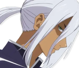 😡 c5113c64 Anime, Manga, Charakter, Weißes Haar, Männlich telegram sticker