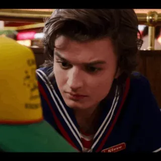 ♠️ 7e46220a Steve Harrington Stranger Things Стив, Харрингтон, Очень странные дела, 80-е, Netflix whatsapp sticker