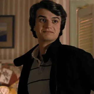 ♠️ b7b89b7d Steve Harrington Stranger Things Стив Харрингтон, Очень странные дела, Джо Кири, Персонаж, Сериал, Портрет whatsapp sticker
