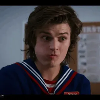 ♠️ db0098c5 Steve Harrington Stranger Things Стив Харрингтон, Очень странные дела, сериал, персонаж whatsapp sticker