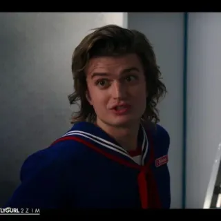 ♠️ f12c48f4 Steve Harrington Stranger Things Стив Харрингтон, Очень странные дела, персонаж, сериал whatsapp sticker