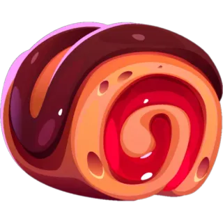 💖 105c8454 bolu gulung, kue, makanan penutup, kue kering, makanan, manis telegram sticker