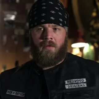 🧐 5bbd3523 Sons of Anarchy Motocyklista, Serial TV, Klub motocyklowy, Jax Teller, Gang telegram sticker