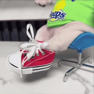 🌟 99bc0a30 peeps peeps, but, sneakersy, krzesło, biurko telegram sticker