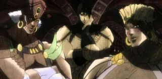 💪 99a9359a JoJo's Bizarre Adventure Anime, Pillar Men, JoJo's Bizarre Adventure, Karakter telegram sticker