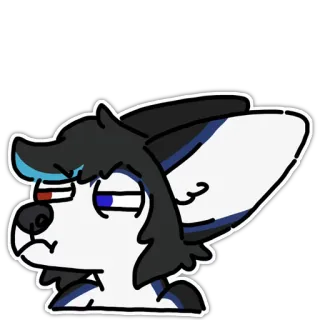 😒 cef3e13c 兽人, 拟人, 动物, 卡通, 角色, 兽设 telegram sticker