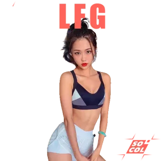 👏 ab1e2f68 LFG wanita, kebugaran, atletis, pakaian olahraga, model, bra olahraga telegram sticker