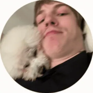 🐶 9e7a9849 osoba, pies, selfie, zwierzę, przyjaźń, portret whatsapp sticker