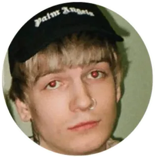 😑 216b5b6d Palm Angels orang, topi, Palm Angels telegram sticker