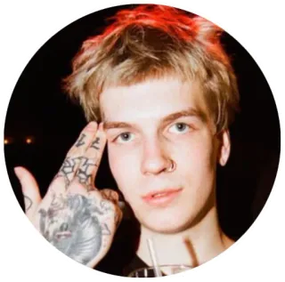 😉 f88456c2 orang, potret, wajah, tato, gestur telegram sticker