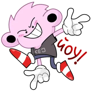 😊 f7f80d72 goy! 만화, 불쾌한, 캐릭터, 스티커 telegram sticker