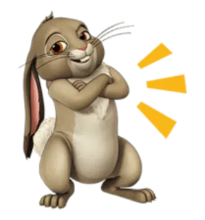 😄 f44b1d9b Clover Sofia the First thỏ, hoạt hình, động vật, dễ thương telegram sticker