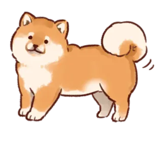 😶 34e4dd8e dog, Shiba Inu, pet, animal, cute, domestic telegram sticker