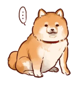 😑 e1da49b7 dog, shiba inu, animal, pet, cute telegram sticker