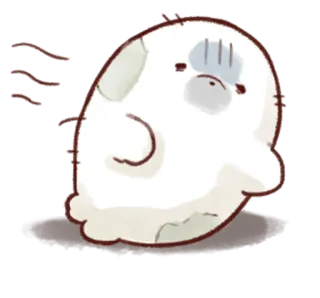 😰 ab6ed122 милый, животное, собака, мультфильм, наклейка whatsapp sticker