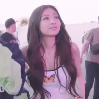 💘 84655c87 kobieta, portret, motyl, casual, osoba telegram sticker