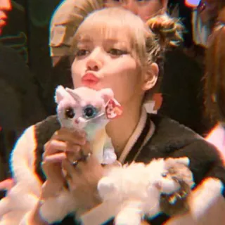 🐼 15c44db0 Lisa Lisa, Blackpink, K-Pop, Selebriti, Boneka binatang, Idola, Asia, Artis telegram sticker