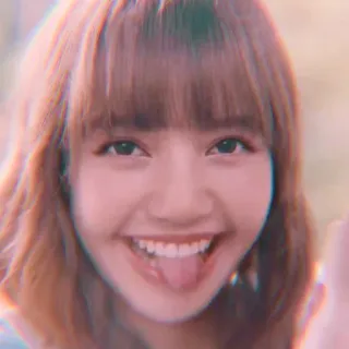 🐙 1a79b8da Lisa Lisa, Blackpink, K-pop, Penyanyi, Selebriti, Idola, Wanita, Senyum, Melet telegram sticker