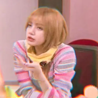 🐣 272bbe8b Lisa kpop, lisa, bingung, ekspresi, gadis, penyanyi telegram sticker