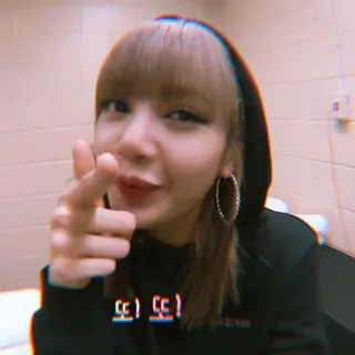 🦄 2a0c28e5 또! 또! kpop, cewek, asia, menunjuk, wanita, kasual, selfie telegram sticker