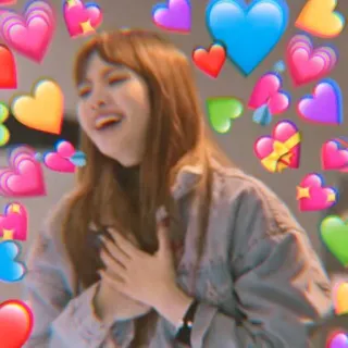 🐯 a3f45f2e wanita, hati, ceria, emosional, penyayang, cinta telegram sticker