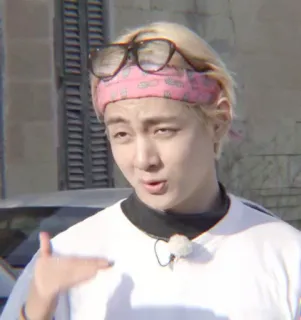 🤡 e72219a9 homme, lunettes de soleil, bandeau, personne, portrait telegram sticker