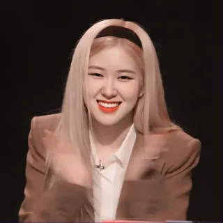 🐰 98f85e30 Rose kpop, 歌手, rose, blackpink, 女性, 笑顔 telegram sticker