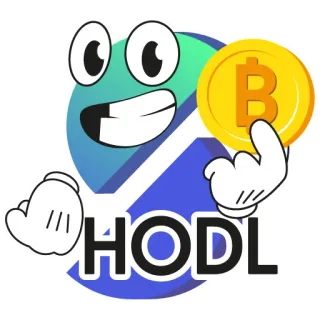 🤑 92f4e75d HODL tiền điện tử, hodl, bitcoin, đầu tư, tiền mã hóa, meme telegram sticker