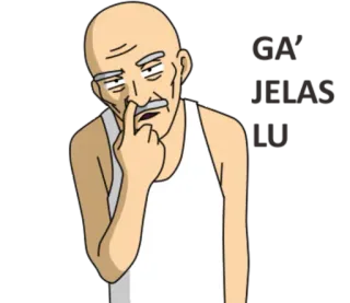 😝 d5794fd9 GET JESSUS SOON mężczyzna, stary, kreskówka, jezus, religia telegram sticker