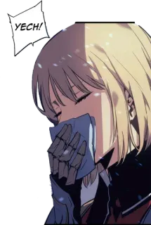 🥺 22a7d7a2 YECH! anime, manga, huilen, meisje telegram sticker