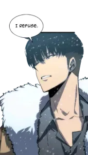 😏 6238d42c I REFUSE. manhwa, man, weigering, koud telegram sticker