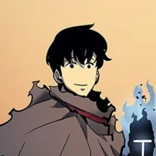 🕳 a672a317 Sung Jinwoo Solo Leveling sung jinwoo, solo leveling, anime, manga, personaje, fantasía telegram sticker