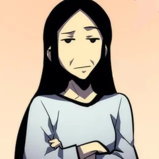 🕳 c50d1d14 mujer, dibujos animados, persona, ilustración, personaje telegram sticker