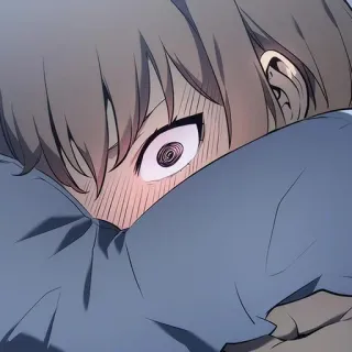 ♾ 8fa08a56 anime, manga, shocked, nervous, fearful, embarrassed telegram sticker