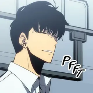 ♾ f9eab4df PFFFT anime, smirk, manga, expression telegram sticker