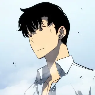 ✨ 632b69b6 Sung Jinwoo Solo Leveling Аниме, Сон Джинву, Solo Leveling, Манхва telegram sticker