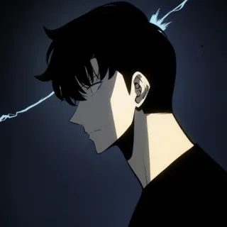 ✨ ca1b3b3d Sung Jinwoo Solo Leveling Аниме, Solo Leveling, Манхва, Главный герой, Сон Джин-Ву telegram sticker