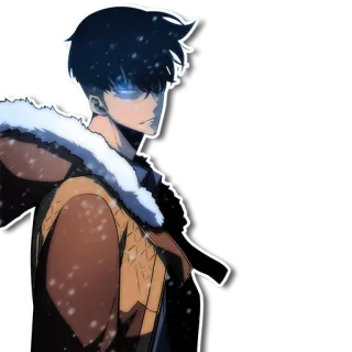 😃 3f12b3d5 Sung Jin-Woo Solo Leveling anime, solo leveling, sung jin-woo, manhwa, character telegram sticker