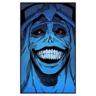 👹 18b12677 fantasy, demon, monster, creepy, evil, scary telegram sticker