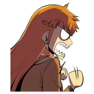 🤬 1d15f2c0 angry, middle finger, cartoon, offensive, rude, upset telegram sticker