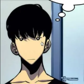 π· 512a17be anime, manga, angry, irritated, thinking whatsapp sticker
