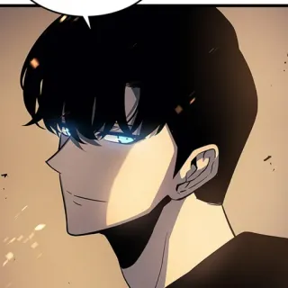 π· d630e053 Sung Jinwoo Solo Leveling anime, manhwa, dark, hunter, leveling whatsapp sticker