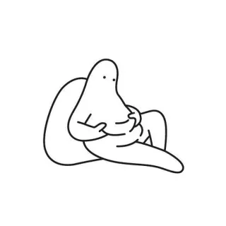 🕸 e91dcbc8 หยด, นามธรรม, รูป, มินิมอล, ภาพวาด, ตัวละคร telegram sticker