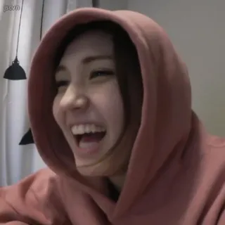 ✨ 98cb747e 女人, 连帽衫, 微笑, 肖像, 人 telegram sticker