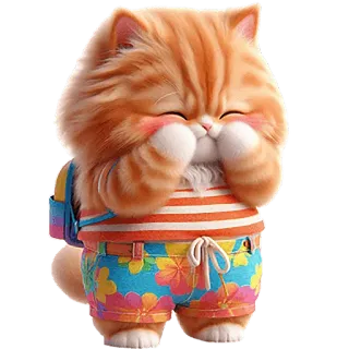 ☺️ 6c29c202 chat, mignon, adorable, doux, dessin animé, animal, joyeux, heureux telegram sticker