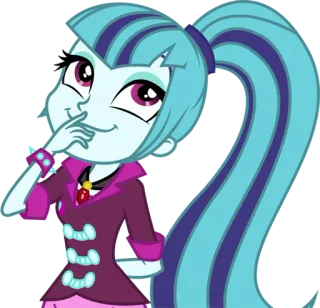 🙊 08dbbab7 Sonata Dusk My Little Pony: Equestria Girls cartoon, personage, meisje, Equestria Girls, Sonata Dusk telegram sticker