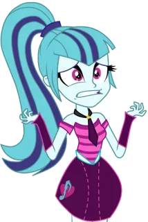😬 71fbe67b Sonata Dusk My Little Pony: Equestria Girls cartoon, animatie, meisje, Sonata Dusk, My Little Pony, Equestria Girls telegram sticker