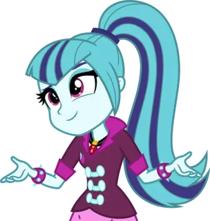 🤷‍♀️ 72a634c1 Sonata Dusk My Little Pony: Equestria Girls cartoon, My Little Pony, Equestria Girls, Sonata Dusk, personage, animatie telegram sticker