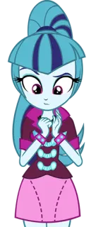 😔 bb9bf2b3 Sonata Dusk My Little Pony: Equestria Girls Cartoon, Personage, Equestria Girls, Sonata Dusk, Animatie telegram sticker